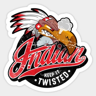 Indian vulture keep it twisted Sticker